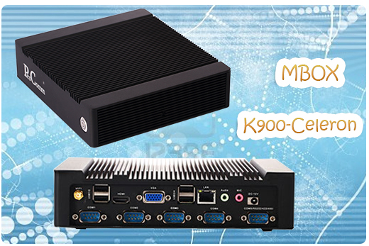 MiniPC Przemysowy Fanless MBOX-K900-Celeron 2RJ45
