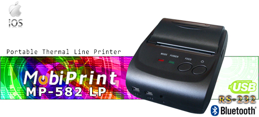 MobiPrint  MP-801LD Drukarka termiczna mini drukarka logo mechanizm Interfejs USB Bluetooth RS232 Mobilna Drukarka mobilator.pl windows android  New Portable Devices Mobile Printer Mini