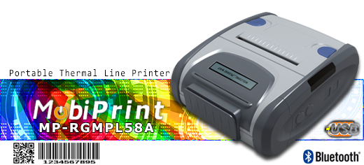 MobiPrint  MP-RGMLP58A Drukarka termiczna thermal label mini drukarka logo mechanizm Interfejs USB Bluetooth WiFi Mobilna Drukarka mobilator.pl windows android  New Portable Devices