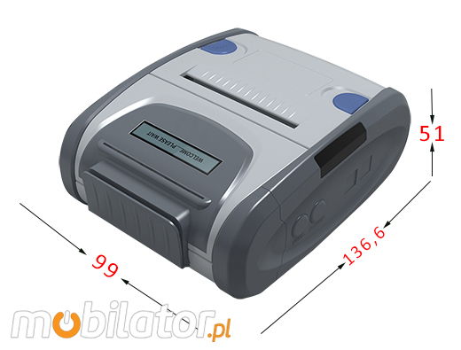 MobiPrint  MP-RGMLP58A Drukarka termiczna thermal label mini drukarka logo mechanizm Interfejs USB Bluetooth WiFi Mobilna Drukarka mobilator.pl windows android  New Portable Devices