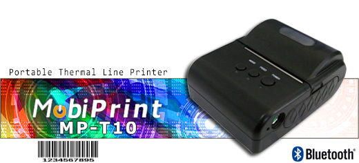 MobiPrint MP-T10 Drukarka termiczna mini drukarka kodw  Interfejs  Bluetooth  Mobilna Drukarka mobilator.pl windows android  New Portable Devices