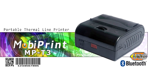 MobiPrint MP-T3 Drukarka termiczna Thermal Line  mini drukarka kodw mechanizm FUJITSU Interfejs  Bluetooth USB Mobilna Drukarka mobilator.pl windows android  New Portable Devices mae drukarki paragonw maa drukarka przenona portable drukarka kodw