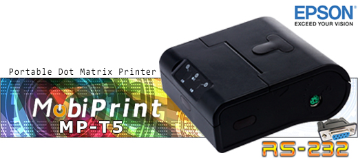 MobiPrint MP-T5 Portable Dot Matrix Printer Mobile Printer Mini Mobile Bluetooth Receipt Printer mechanizm epson Interface IrDA Bluetooth RS232 Mobilna Drukarka mobilator.pl windows android  New Portable Devices Maa Przenona Portable