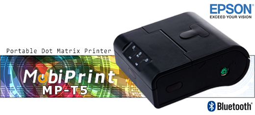 MobiPrint MP-T5 Portable Dot Matrix Printer Mobile Printer Mini Mobile Bluetooth Receipt Printer mechanizm epson Interface IrDA Bluetooth RS232 Mobilna Drukarka mobilator.pl windows android  New Portable Devices Maa Przenona Portable