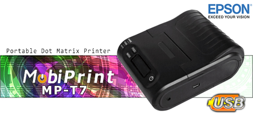 MobiPrint MP-T7 Drukarka igowa DOTMATRIX mini drukarka kodw mechanizm epson Interfejs  Bluetooth USB Mobilna Drukarka mobilator.pl windows android  New Portable Devices mae drukarki paragonw