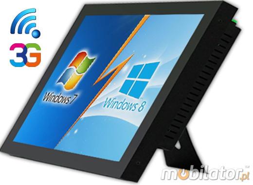 MTouch Industrial Przemysowy PanelPC MobiBOX 19   Komputer panelowy Panel PC  Przemysowy komputer panelowy Ekran rezystancyjny 5 wire resistive wywietlacz 19 cali mobilator.pl New Portable Devices Windows RS-232 COM VGA HDMI Intel Celeron 