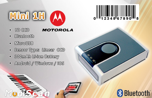 MobiScan MS-Mini 1 Bluetooth 3.0 MOBISCAN MINI1 Skaner 1D CCD Bezprzewodowy Bluetooth 3.0 Porczny MobiSCAN  Kompatybilny Windows Android IOS mobilator.pl New Portable Devices Mobilne Skanery kodw kreskowych MINI