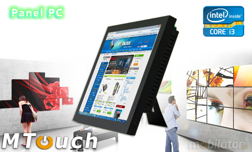 MTouch Industrial Przemysowy PanelPC MobiBOX 15 - i3  Komputer panelowy Panel PC  Przemysowy komputer panelowy Ekran rezystancyjny 5 wire resistive wywietlacz 15 cali mobilator.pl New Portable Devices Windows RS-232 COM VGA HDMI Intel Core i3 i5 i7