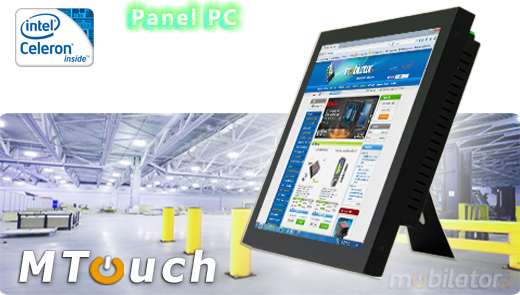MTouch Industrial Przemysowy PanelPC MobiBOX 17   Komputer panelowy Panel PC  Przemysowy komputer panelowy Ekran rezystancyjny 5 wire resistive wywietlacz 17 cali mobilator.pl New Portable Devices Windows RS-232 COM VGA HDMI Intel Celeron 