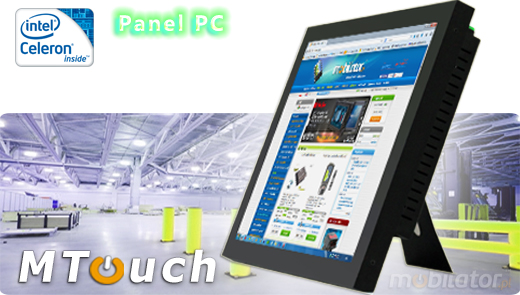 MTouch Industrial Przemysowy PanelPC MobiBOX 19   Komputer panelowy Panel PC  Przemysowy komputer panelowy Ekran rezystancyjny 5 wire resistive wywietlacz 19 cali mobilator.pl New Portable Devices Windows RS-232 COM VGA HDMI Intel Celeron 