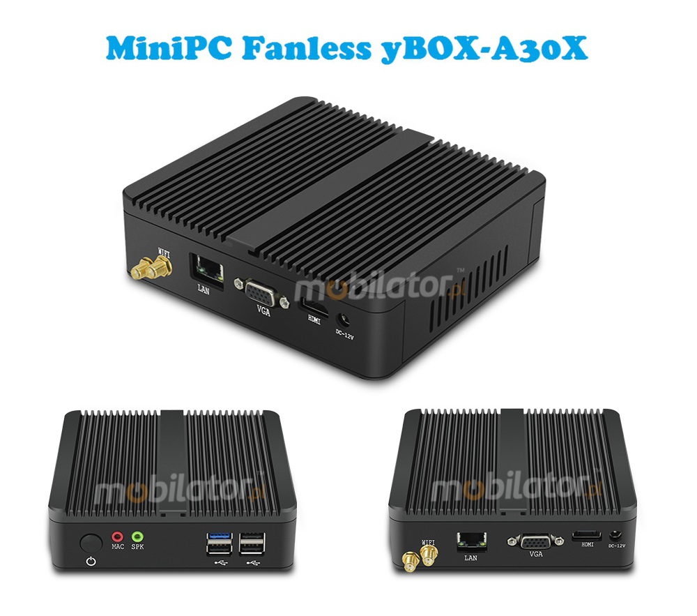 MiniPC yBOX-A30X Fanless Small Computer