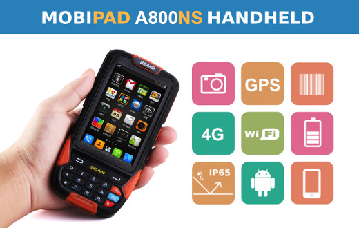 MobiPad Industrial data collector A800NS NFC RFID 1D 2D barcode scanner 4G
