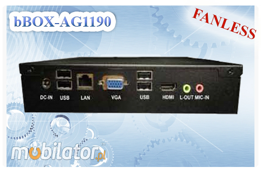 Indrustrial Fanless MiniPC bBOX-AG1190