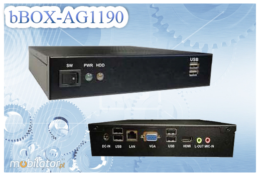 Indrustrial Fanless MiniPC bBOX-AG1190