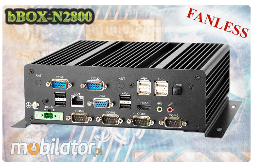 Indrustrial Fanless MiniPC bBOX-N2800