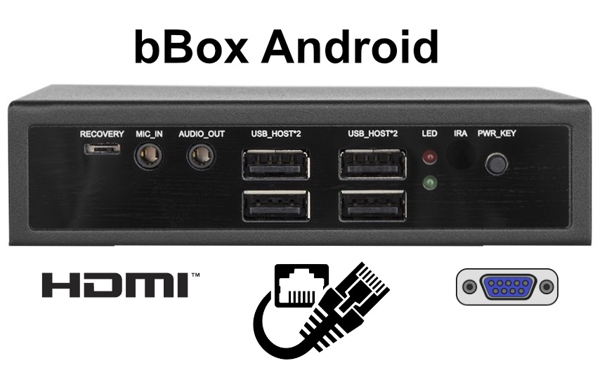 A small industrial computer with a reinforced casing (LAN + COM + HDMI) Android system