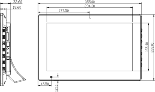 touch panel advertising panel information screen wi-fi digital signage bluetooth 13.3 inch usb lan