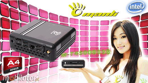 MiniPC Nettop Mini-PC May komputer Manli T4  M-T4500833B