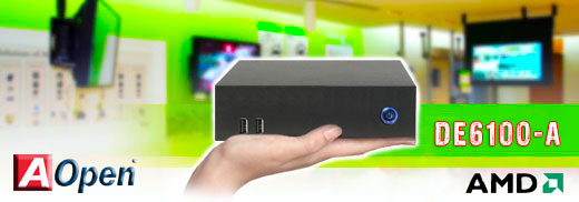 MiniPC Przemysowy AOpen DE6100 A AMD Dual Core R-272F 2x2.7GHz 16GB DDR3 256GB SSD SATA 3