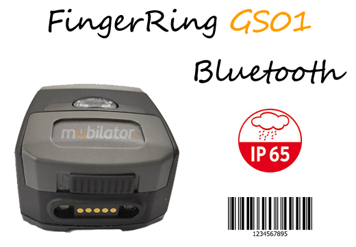 MobiScan FingerRing GS01 - mini skaner kodw kreskowych 2D CMOS- Piercionkowy - Bluetooth Skaner 2D Bezprzewodowy Bluetooth 3.0 Porczny piecie MobiSCAN  Kompatybilny Windows Android IOS mobilator.pl New Portable Devices Mobilne Skanery kodw kreskowych MINI
