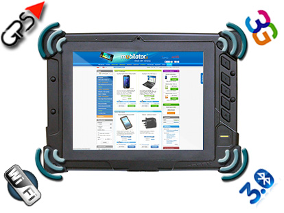 Bluetooth 3.0 GPS WCDMA 3G industrial panel pc mobilator new portable device
