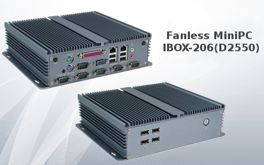 Industrial computer Fanless MiniPC IBOX-206(D2550)