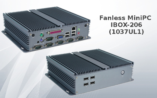Industrial Computer Fanless MiniPC IBOX-206(1037UL1)