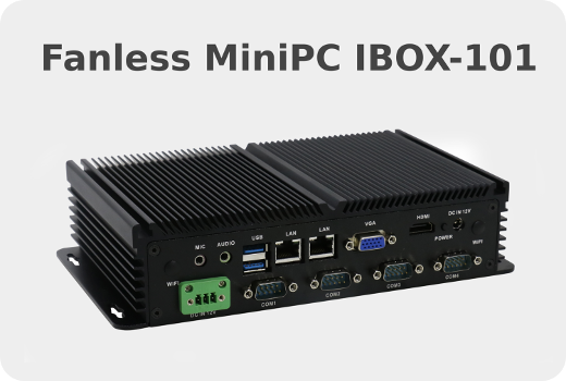 Industrial Computer Fanless MiniPC Nuc IBOX-501 N6