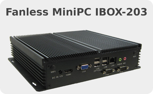 Industrial Computer Fanless MiniPC IBOX-203