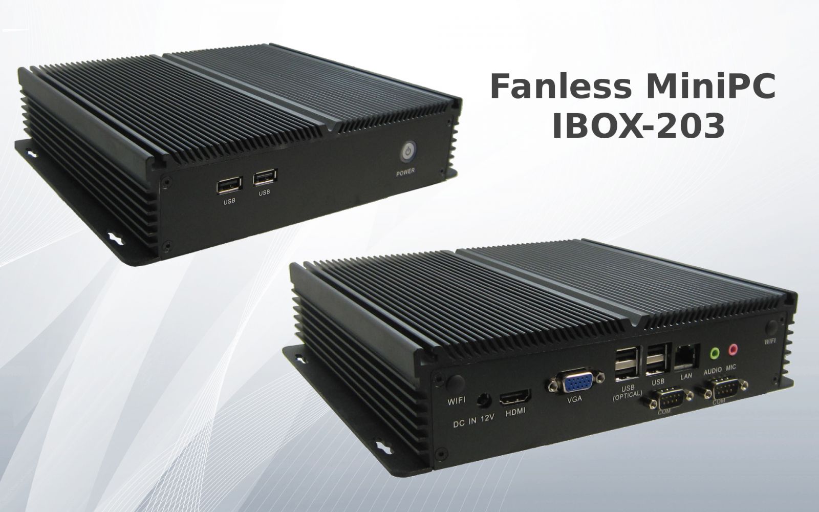 Industrial Computer Fanless MiniPC IBOX-203