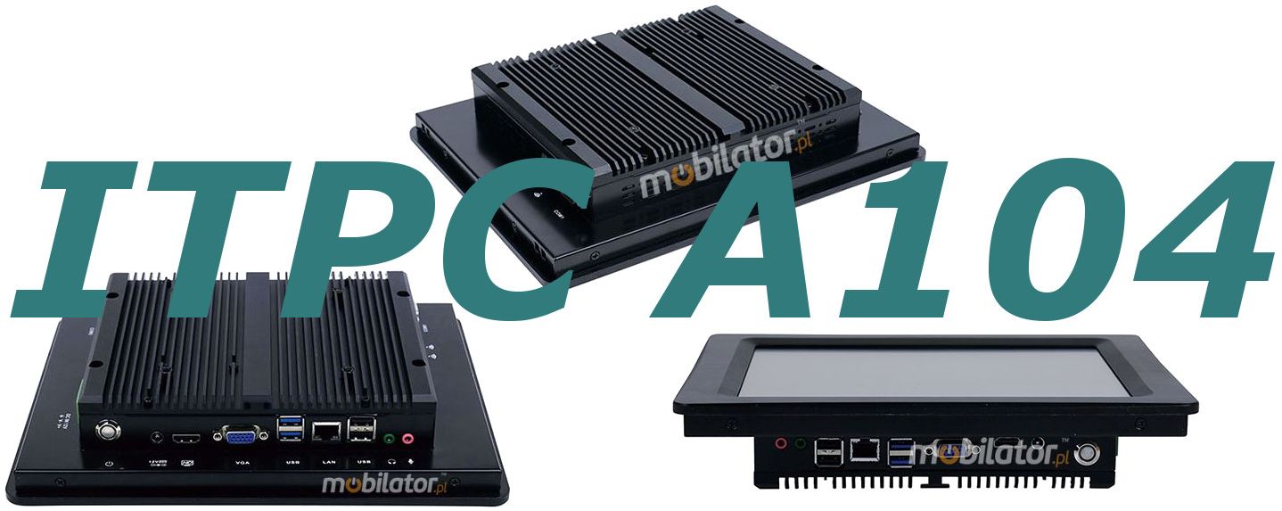 industrial panel pc durable resistant monitor lcd screen  ITPC A104 