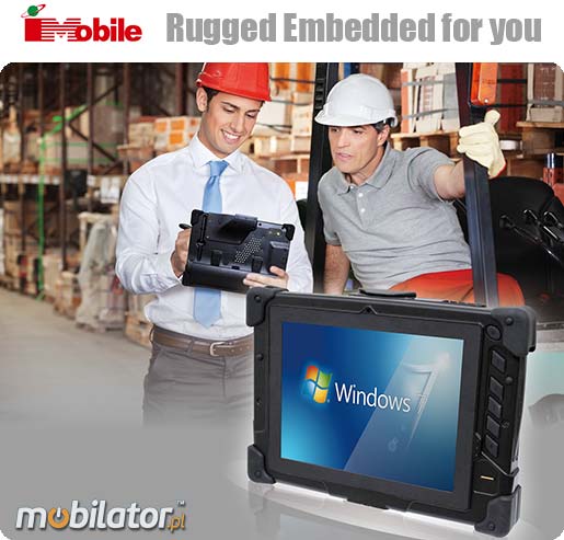 industrial tablet production hall fast dual processor IP65 imobile c-8