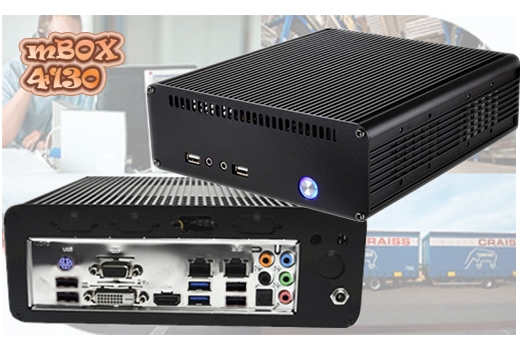 Przemysowy MiniPC mBOX-4130 2LAN