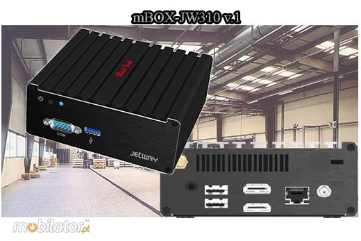 Przemysowy Fanless MiniPC mBOX-JW310