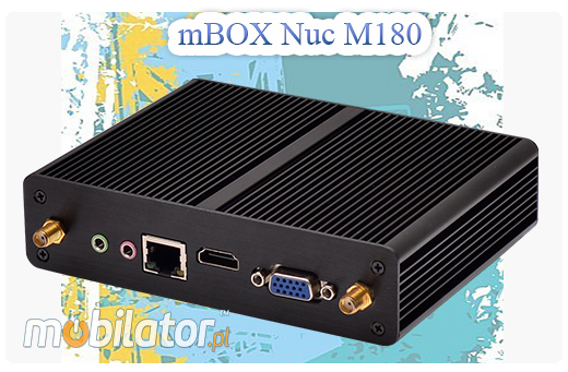 Industrial Fanless MiniPC mBOX Nuc M180