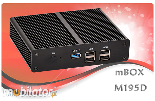Industrial MiniPC mBOX-M195D