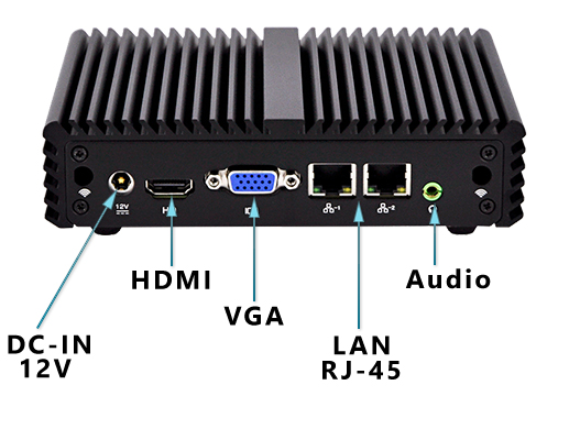 Industrial Computer Fanless MiniPC mBOX Nuc Q107S