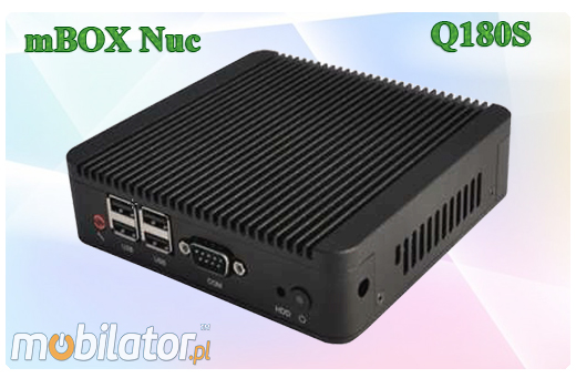 Industrial Fanless MiniPC mBOX Nuc Q180S