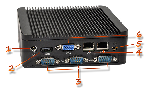 Computer Industrial Fanless MiniPC mBOX Nuc Q190P
