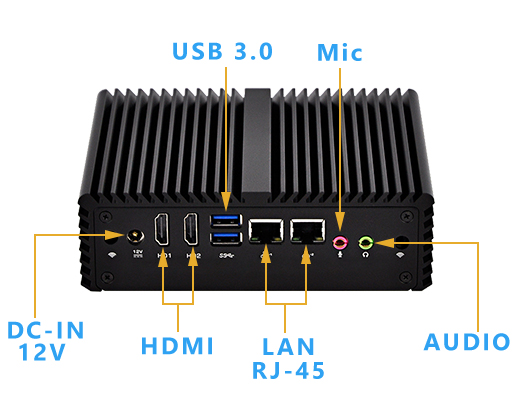 Industrial Computer Fanless MiniPC mBOX Nuc Q410S
