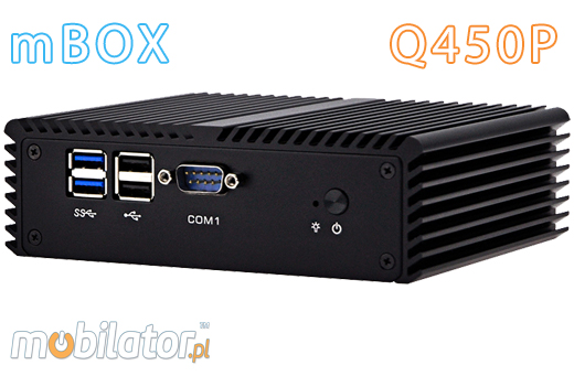 Industrial Computer Fanless MiniPC mBOX Nuc Q450P