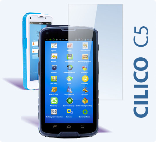 cilico c5 data collector 3g gps barcode scanner nfc