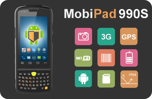 mobipad data collector 980s rugged aparat wi-fi bluetooth scanner 1d 2d rfid