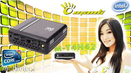 MiniPC Nettop Mini-PC May komputer Manli T4  M-T4H42