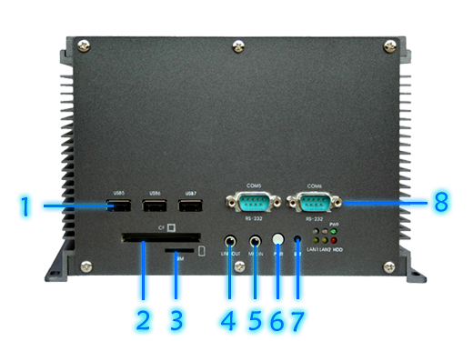 Fanless Industrial Computer MiniPC moBOX-525P2 (2xPCI)