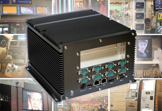 Fanless Industrial Computer MiniPC moBOX-525P2 (2xPCI)