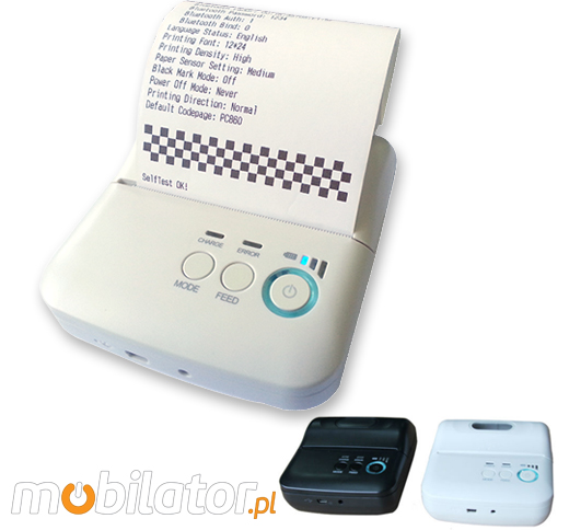 MobiPrint MP-T7 Drukarka termiczna Thermal Line  mini drukarka kodw mechanizm FUJITSU Interfejs  Bluetooth USB Mobilna Drukarka mobilator.pl windows android  New Portable Devices mae drukarki paragonw ios maa drukarka przenona portable drukarka kodw Mobile printer mini 