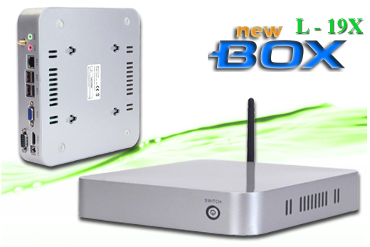 Industrial Computer Fanless MiniPC nBOX-L19-X BAREBONE