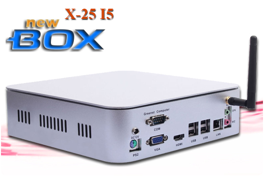 Industrial Computer Fanless MiniPC  nBOX-X-25 I5 BAREBONE