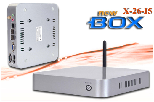 Industrial Computer Fanless MiniPC  nBOX-X-26-I5 BAREBONE